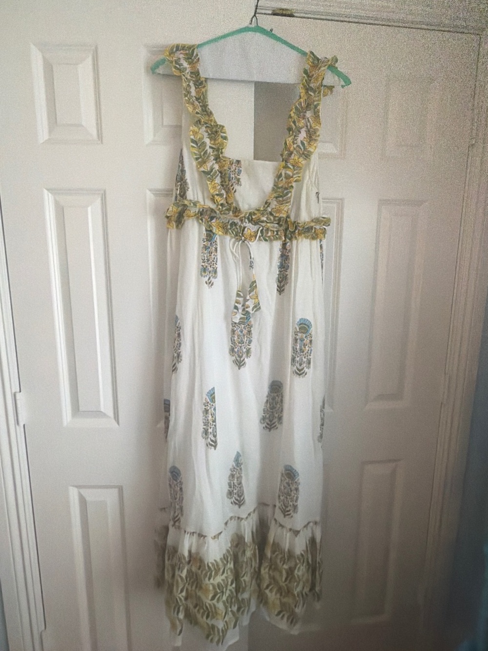White Floral Love the Label Maxi Dress